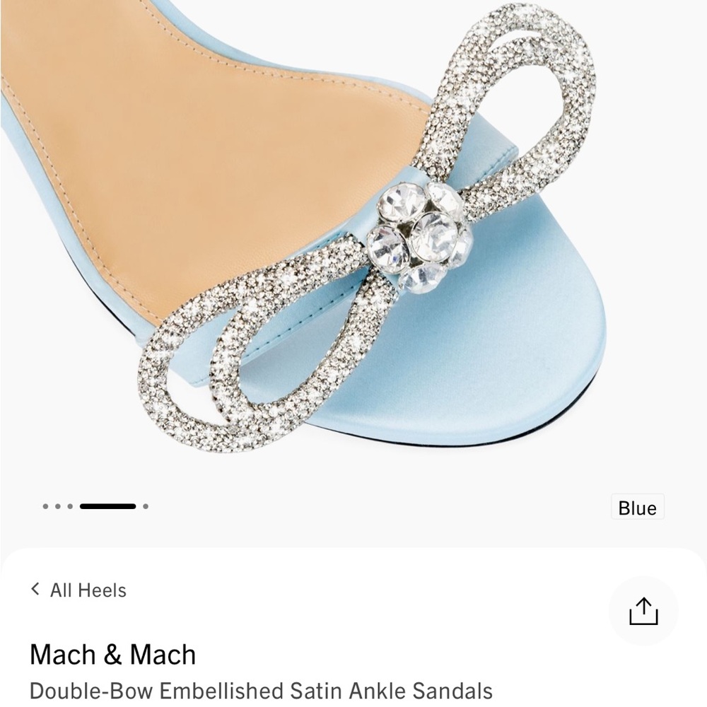 Mach & Mach - NWT
Sparkling Blue and Silver Heels with Glamorous Design